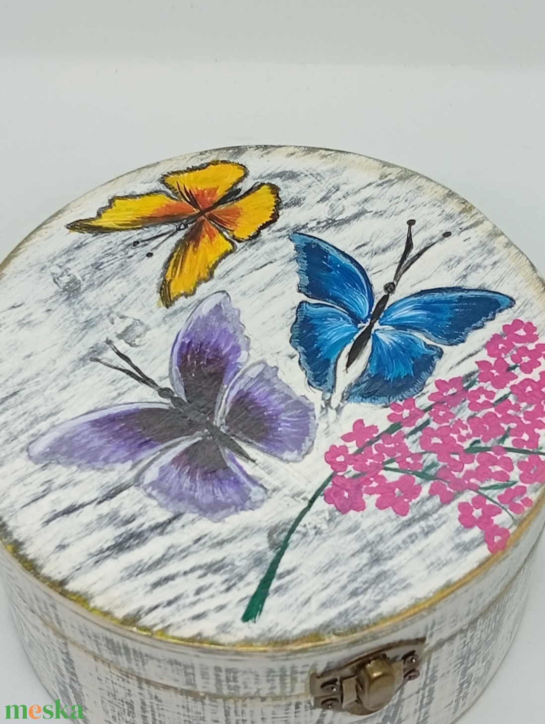 Pillangos ékszeres doboz - otthon & életmód - dekoráció - asztal és polc dekoráció - díszdoboz - Meska.hu