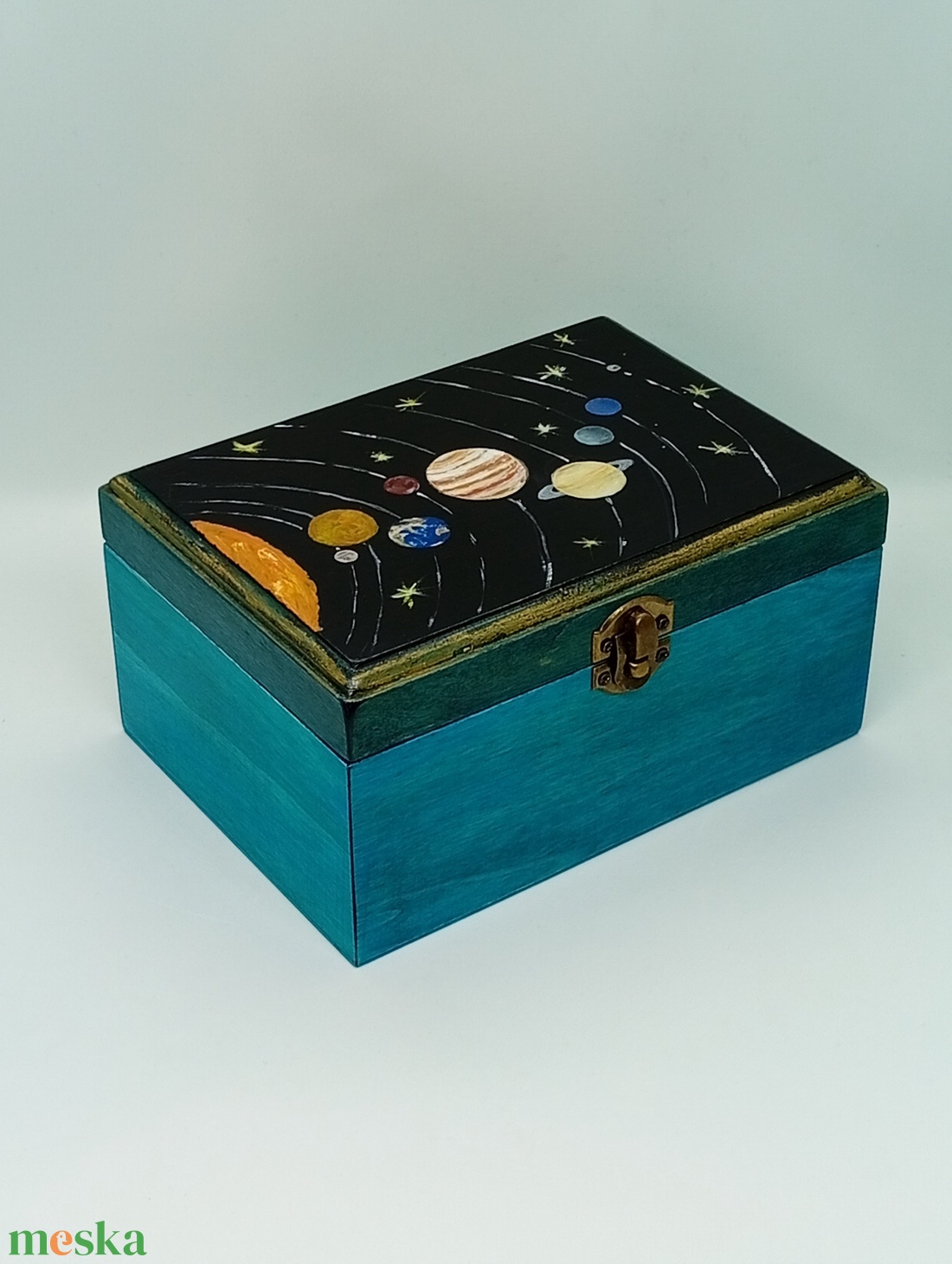 Bolygók díszdoboz - otthon & életmód - dekoráció - asztal és polc dekoráció - díszdoboz - Meska.hu