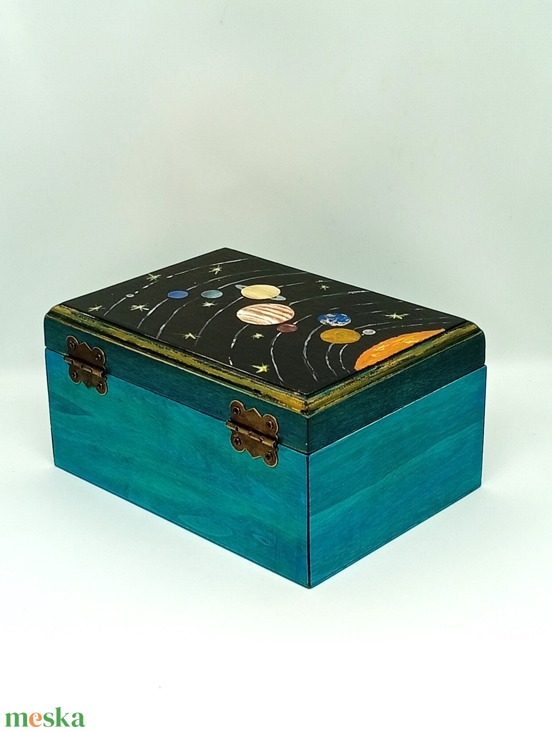 Bolygók díszdoboz - otthon & életmód - dekoráció - asztal és polc dekoráció - díszdoboz - Meska.hu