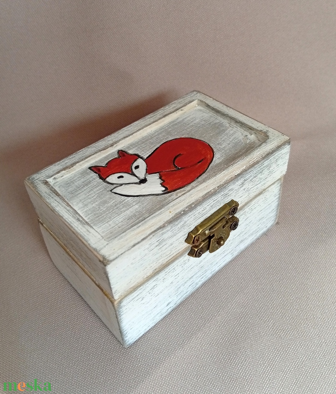 Róka pici kincses doboz - baba - mama - babaszoba dekoráció - gyerekszoba falmatrica - Meska.hu