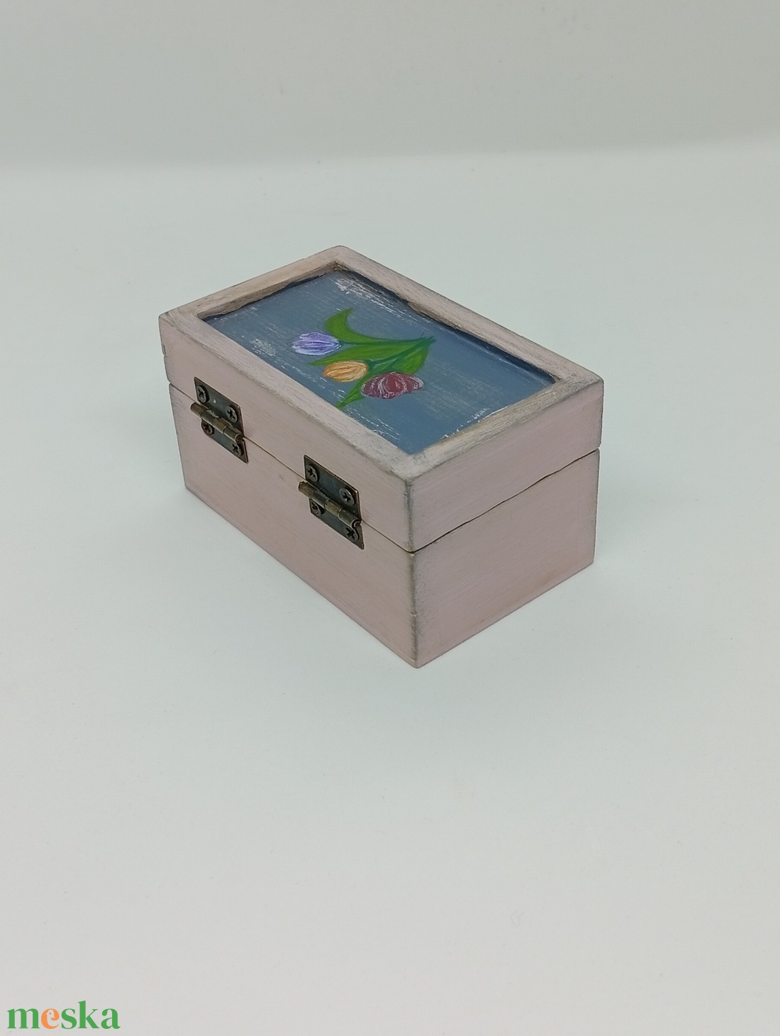 Tulipános pici kincses doboz - baba - mama - babaszoba dekoráció - gyerekszoba falmatrica - Meska.hu