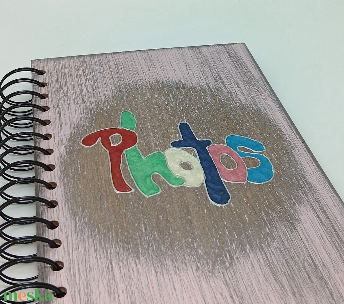 Fotó album fa fedéllel - otthon & életmód - papír, írószer - album & fotóalbum - Meska.hu