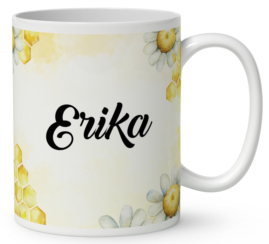 Névvel kérhető - Tündéri kis méhecske mintás bögre - otthon & életmód - konyhafelszerelés, tálalás - tálalás - bögre & csésze - Meska.hu