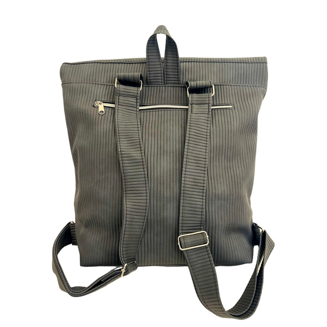 SuziartBag Sötétszürke bordás hátizsák - táska & tok - kézitáska & válltáska - válltáska - Meska.hu