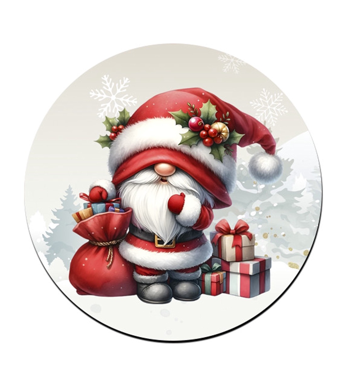 Cuki karácsonyi manó mintás bögre alátét -  - Meska.hu