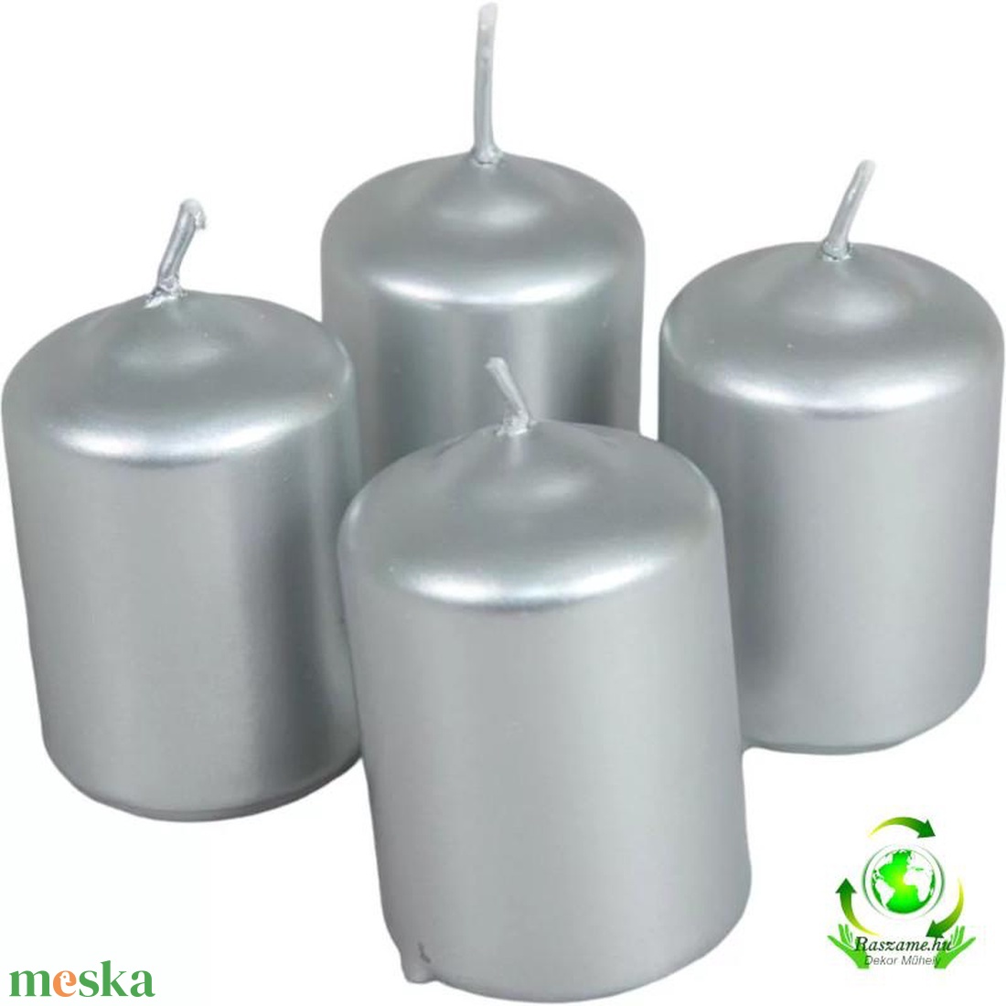 Metál adventi gyertya szett 40x60mm - ezüst - kellékek & szerszámok - dekorációs kellékek - dekorációs gyertya - Meska.hu Metál adventi gyertya szett 40x60mm - ezüst - kellékek & szerszámok - dekorációs kellékek - dekorációs gyertya - Meska.hu