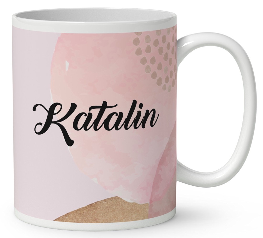 Kérd a Neveddel - Fehér hosszúszőrű cuki cicus mintás bögre - otthon & életmód - konyhafelszerelés, tálalás - tálalás - bögre & csésze - Meska.hu