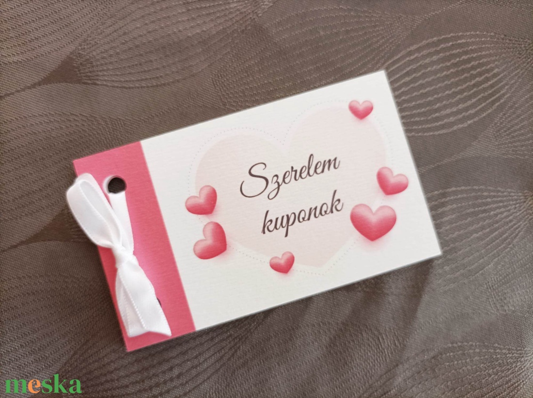 Szerelem kuponok pároknak Valentin napra, születésnapra stb. akár egyedi szöveggel - otthon & életmód - papír, írószer - ajándékozás kellékei - ajándékkísérő - Meska.hu