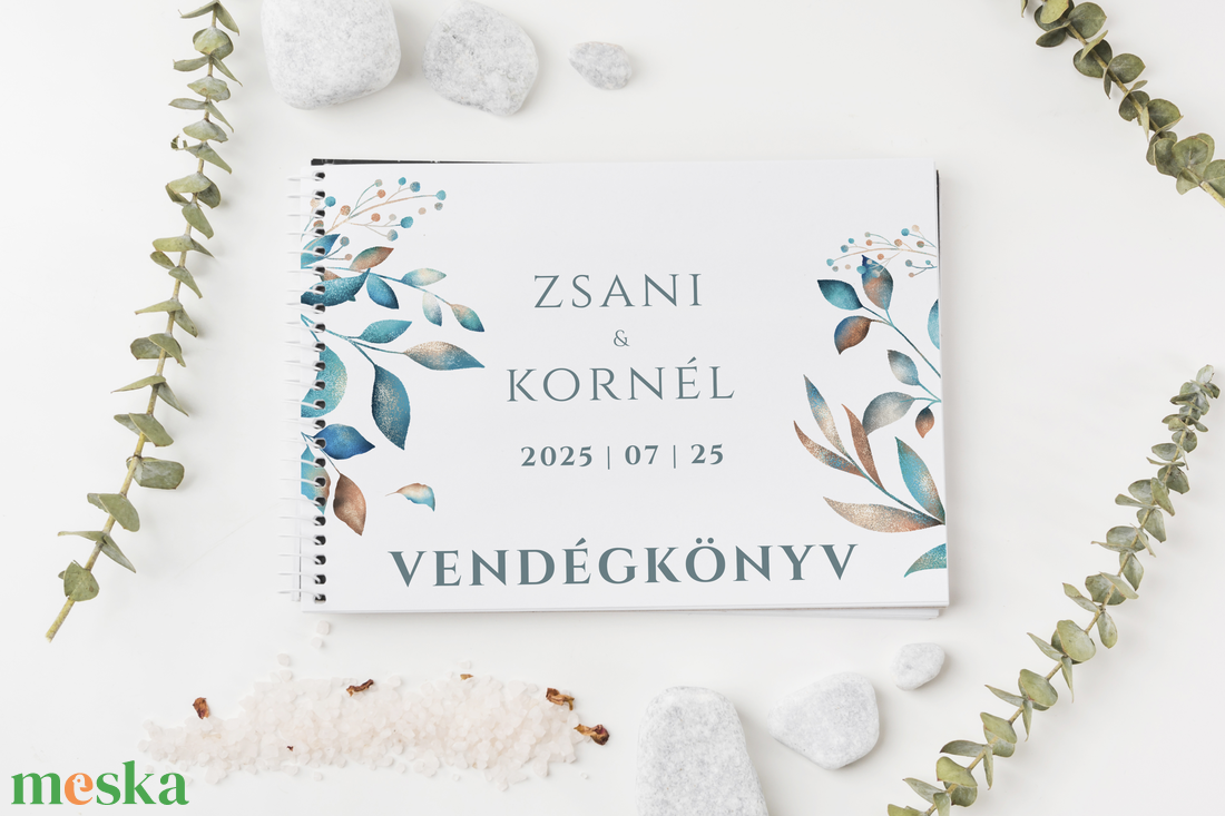 Esküvői vendégkönyv - esküvő - emlék & ajándék - vendégkönyv - Meska.hu