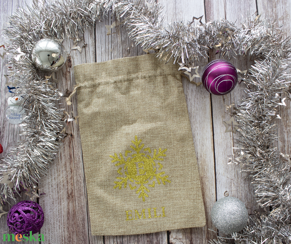 Névreszóló mikulás zsák - karácsony - mikulás - mikulás zsák - Meska.hu