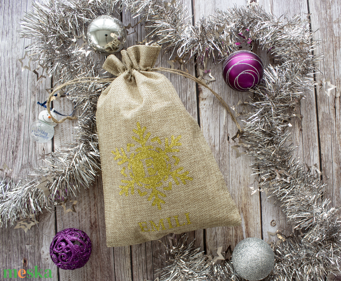 Névreszóló mikulás zsák - karácsony - mikulás - mikulás zsák - Meska.hu