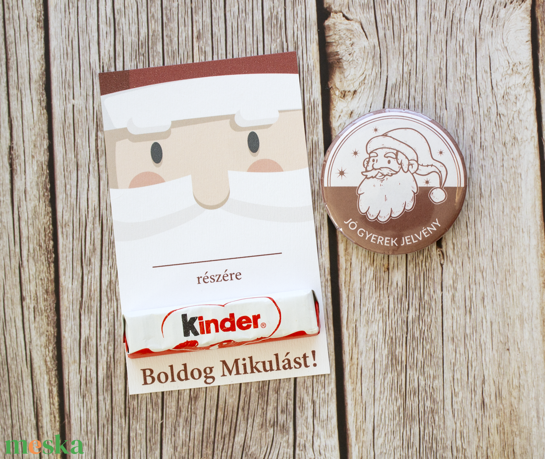 Jó gyerek jelvény, kitűző Mikulás napra - karácsony - mikulás - mikulás ajándékok - Meska.hu