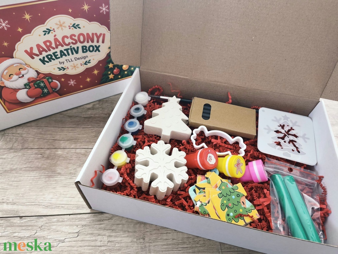 Karácsonyi kreatív box gyerekeknek - ünnepi alkotócsomag - diy (csináld magad) - egységcsomag - Meska.hu