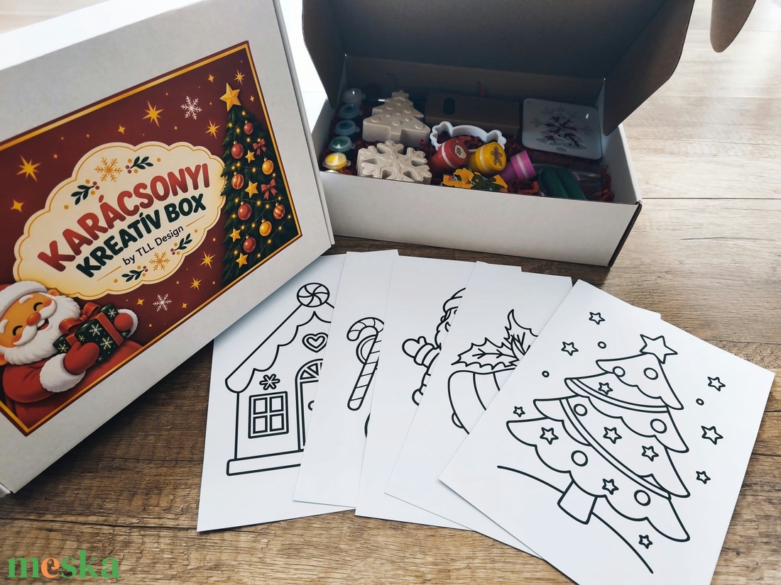 Karácsonyi kreatív box gyerekeknek - ünnepi alkotócsomag - diy (csináld magad) - egységcsomag - Meska.hu