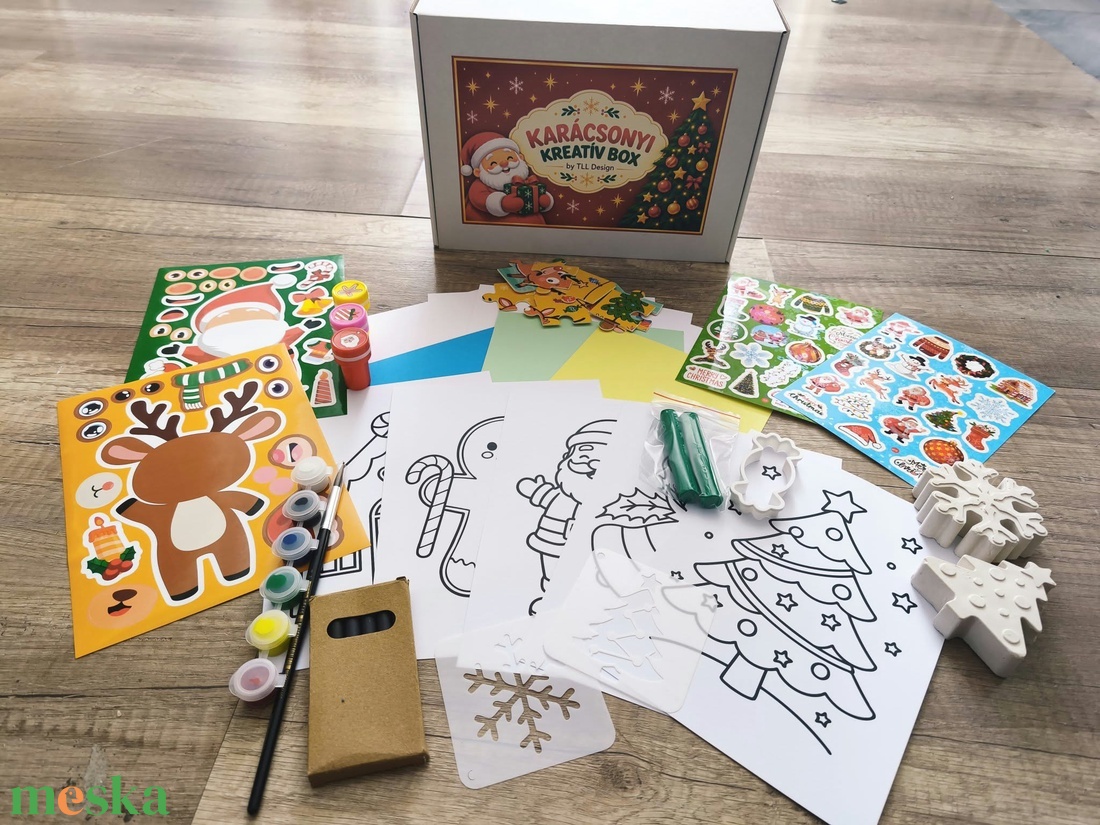 Karácsonyi kreatív box gyerekeknek - ünnepi alkotócsomag - diy (csináld magad) - egységcsomag - Meska.hu