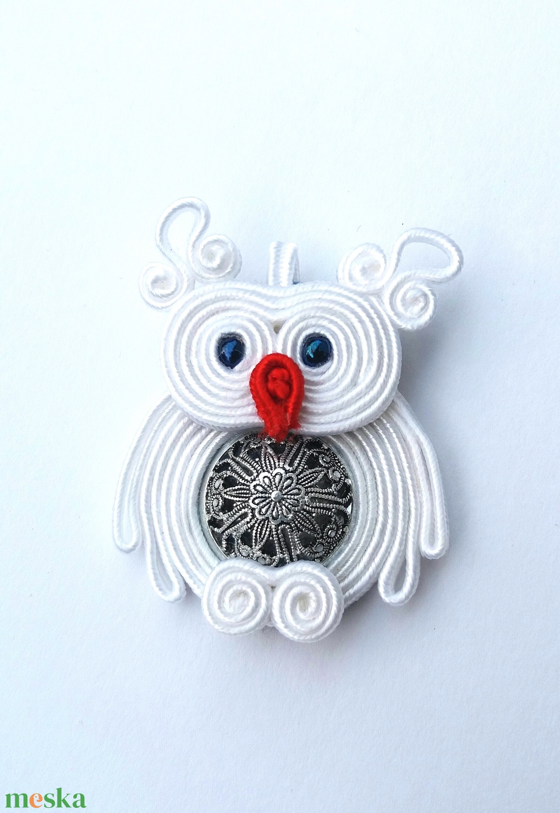 Bagoly medál - ékszer - nyaklánc - medál - Meska.hu