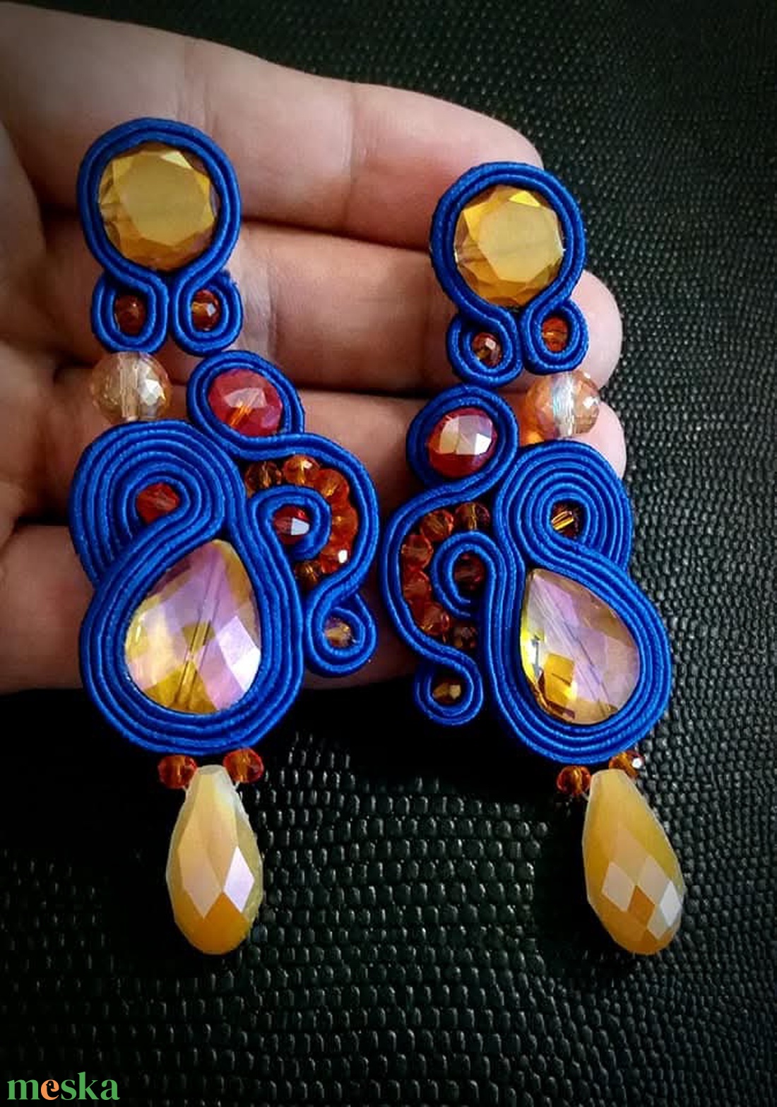 Swarovski narancs kk fülbevaló - ékszer - fülbevaló - lógó fülbevaló - Meska.hu Swarovski narancs kk fülbevaló - ékszer - fülbevaló - lógó fülbevaló - Meska.hu