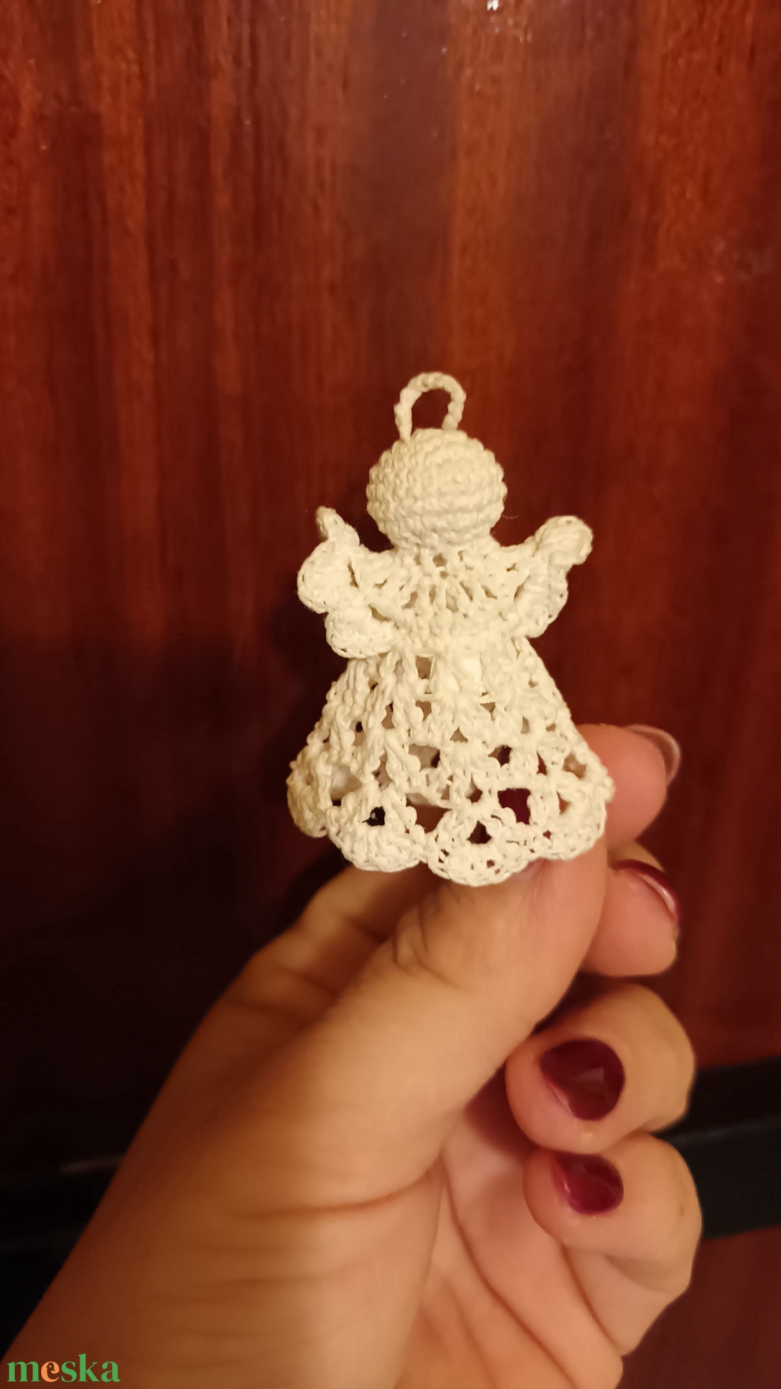 Horgolt angyalka - otthon & életmód - dekoráció - ajtó- és ablak dekoráció - ablakdísz - Meska.hu