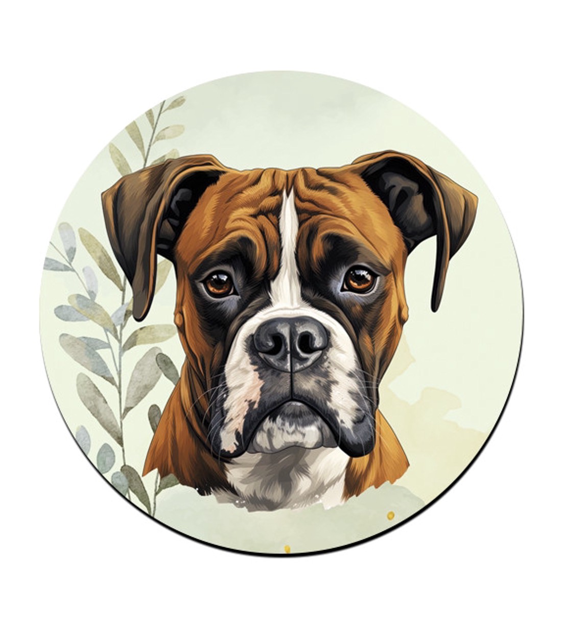 Barna Boxer portré mintás bögre alátét -  - Meska.hu