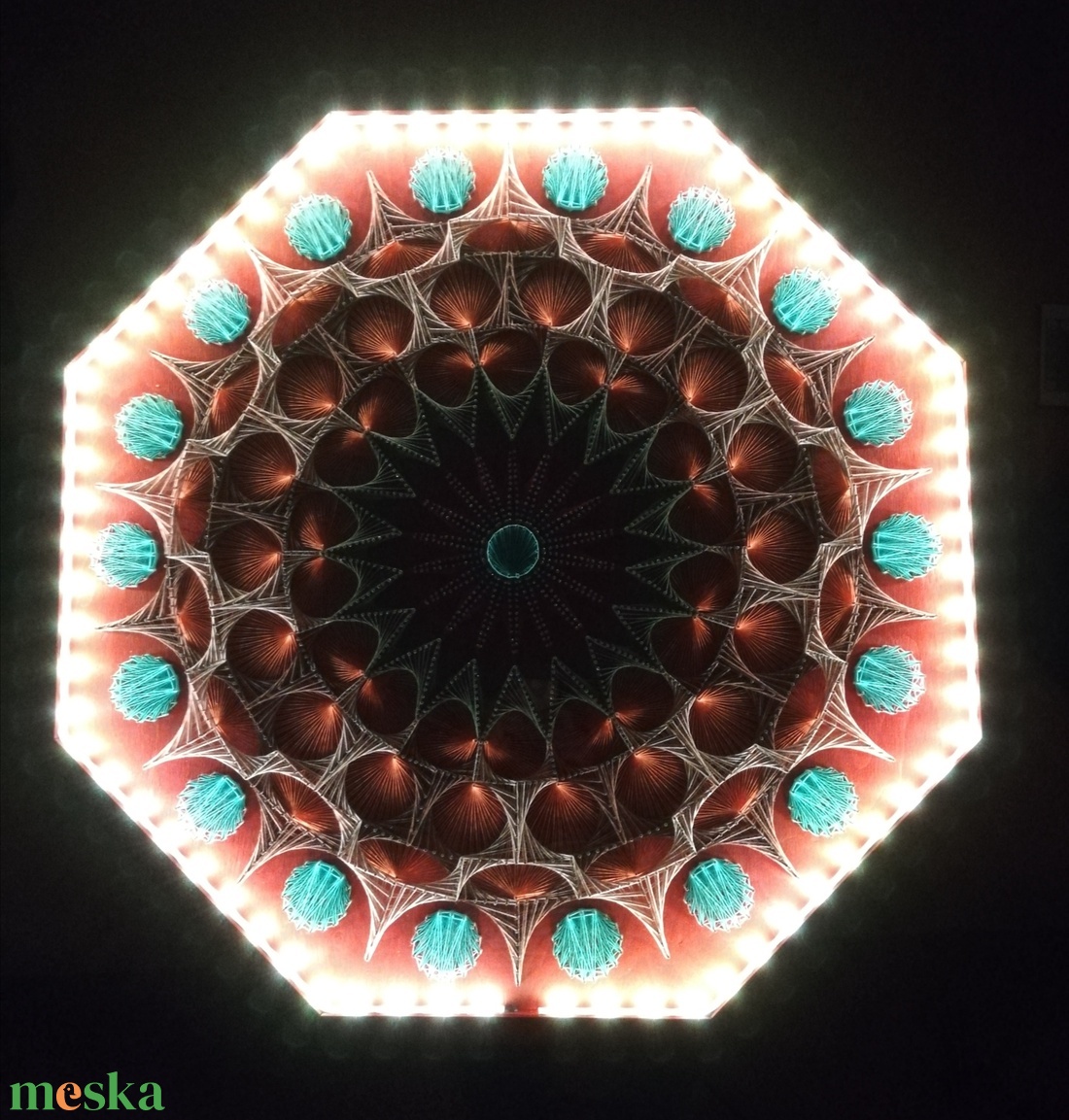Egyedi string art kép ledes megvilágítással - otthon & életmód - dekoráció - kép & falikép - 3d képek - Meska.hu Egyedi string art kép ledes megvilágítással - otthon & életmód - dekoráció - kép & falikép - 3d képek - Meska.hu