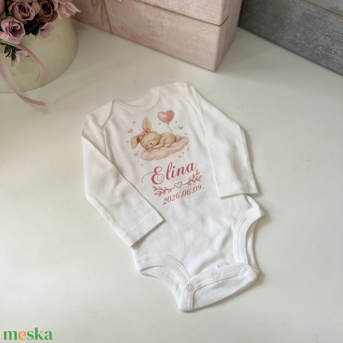 Névre szóló baba body � egyedi ajándék - baba - mama - babaruházat - baba body - Meska.hu