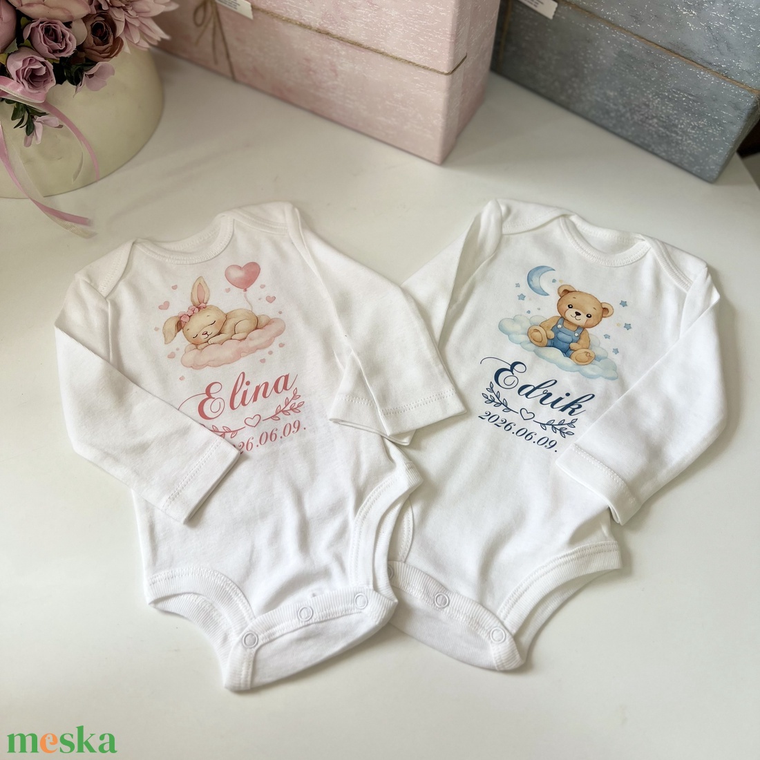 Névre szóló baba body � egyedi ajándék - baba - mama - babaruházat - baba body - Meska.hu