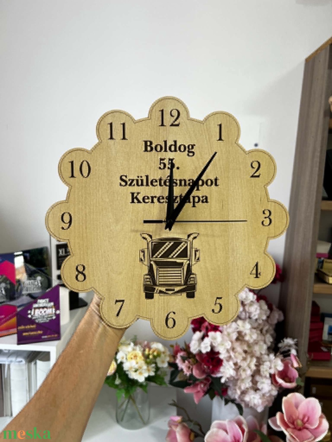 Személyre szabható falióra - egyedi grafikával/felirattal - otthon & életmód - dekoráció - fali és függő dekoráció - falióra & óra - Meska.hu