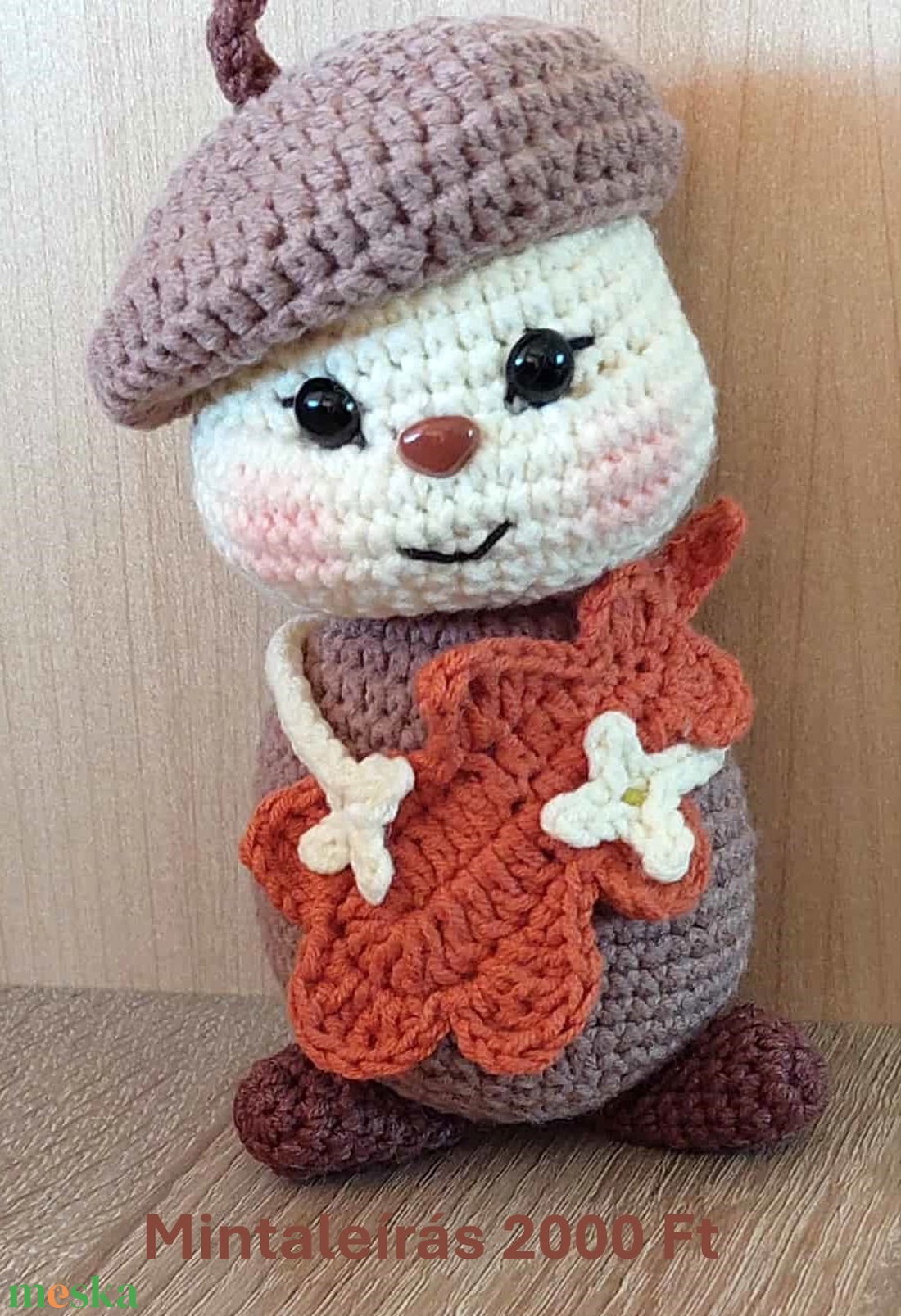 Őszike a makkbaba mintaleírása - diy (csináld magad) - szabásminta, útmutató - horgolási minta - Meska.hu