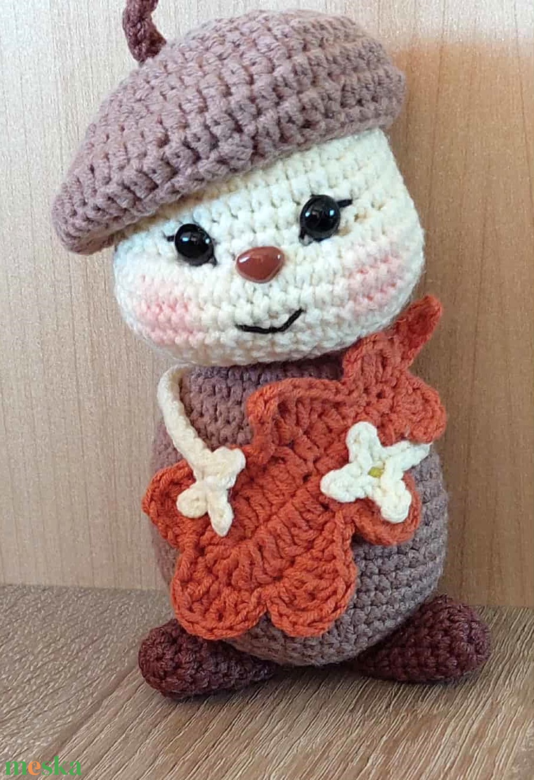 Őszike, a makkbaba, 13 cm magas - játék & sport - plüssállat & játékfigura - más figura - Meska.hu