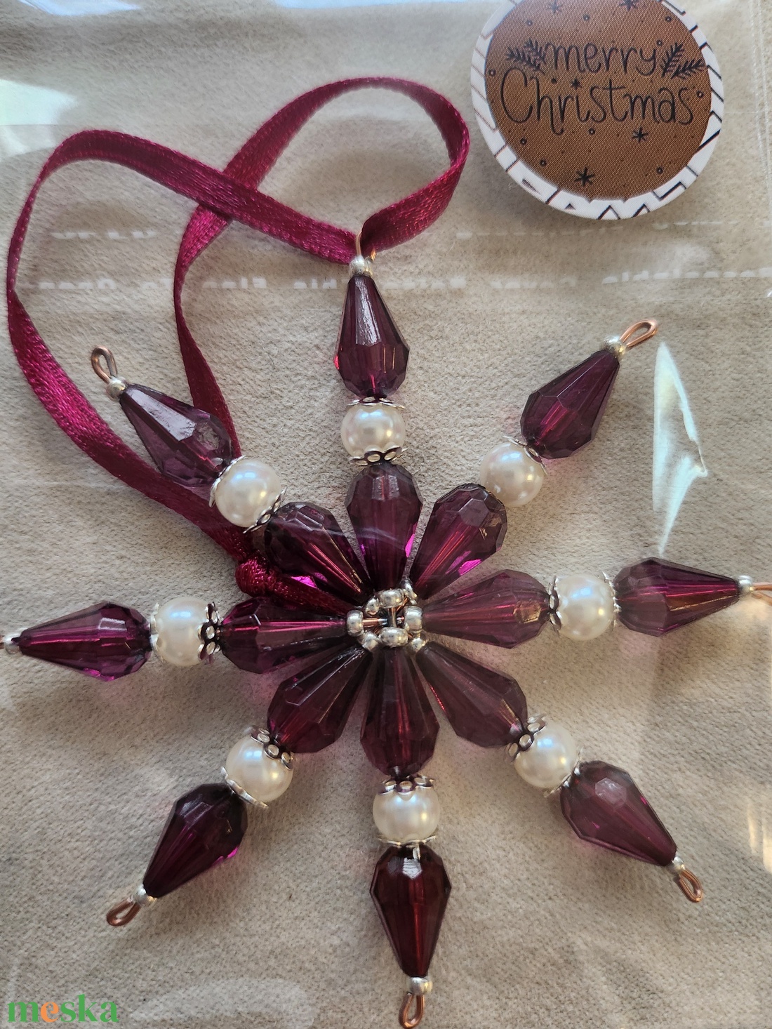 Karácsonyfa dísz - karácsony - karácsonyi lakásdekoráció - karácsonyfadíszek - Meska.hu