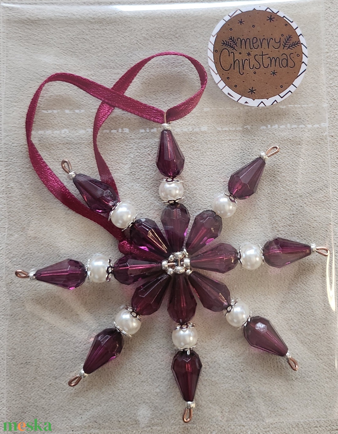 Karácsonyfa dísz - karácsony - karácsonyi lakásdekoráció - karácsonyfadíszek - Meska.hu