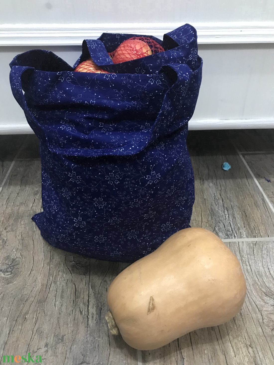 Kékfestő bevásárló szatyor - táska & tok - bevásárlás & shopper táska - shopper, textiltáska, szatyor - Meska.hu
