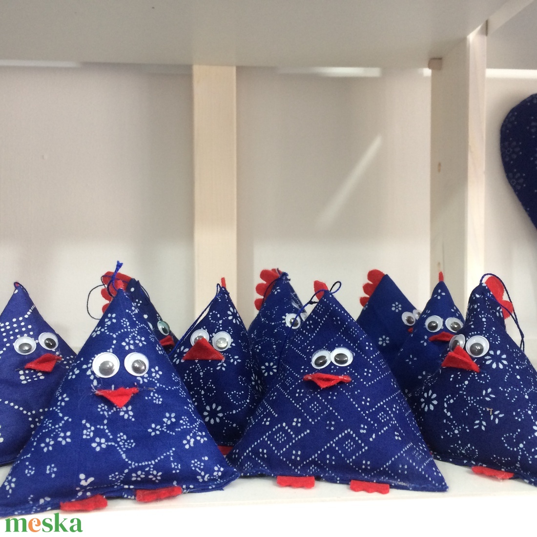 Kékfestő levendulával töltött csibe - otthon & életmód - dekoráció - fali és függő dekoráció - függődísz - Meska.hu