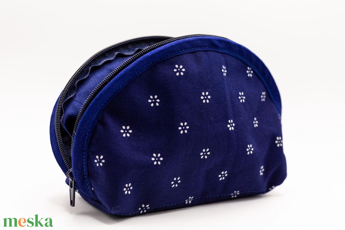 Eredeti kékfestő neszesszer csillagvirágos mintával - táska & tok - neszesszer - Meska.hu
