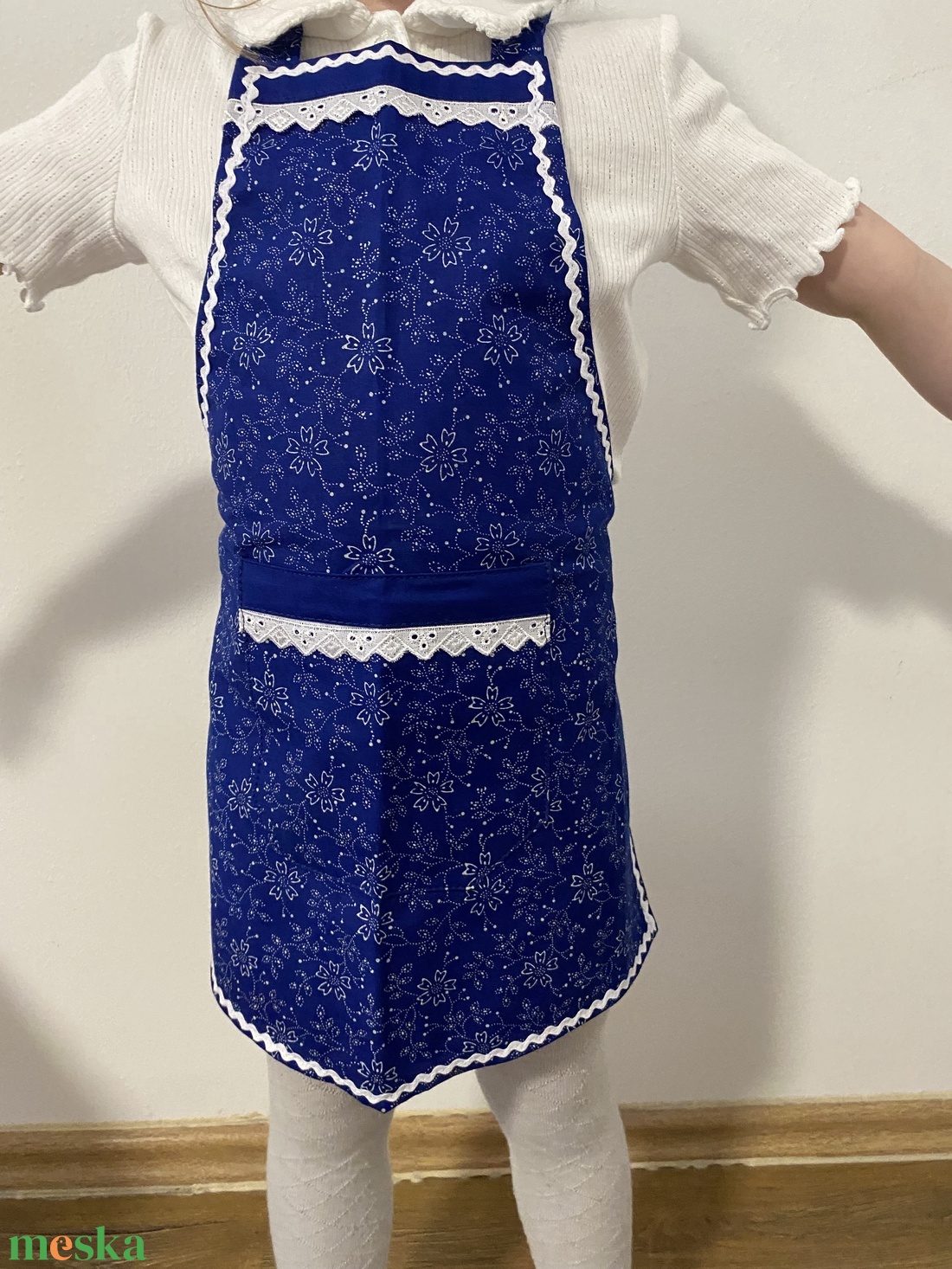 kékfestő gyerek kötény  - otthon & életmód - konyhafelszerelés, tálalás - konyhai textil - kötény - Meska.hu