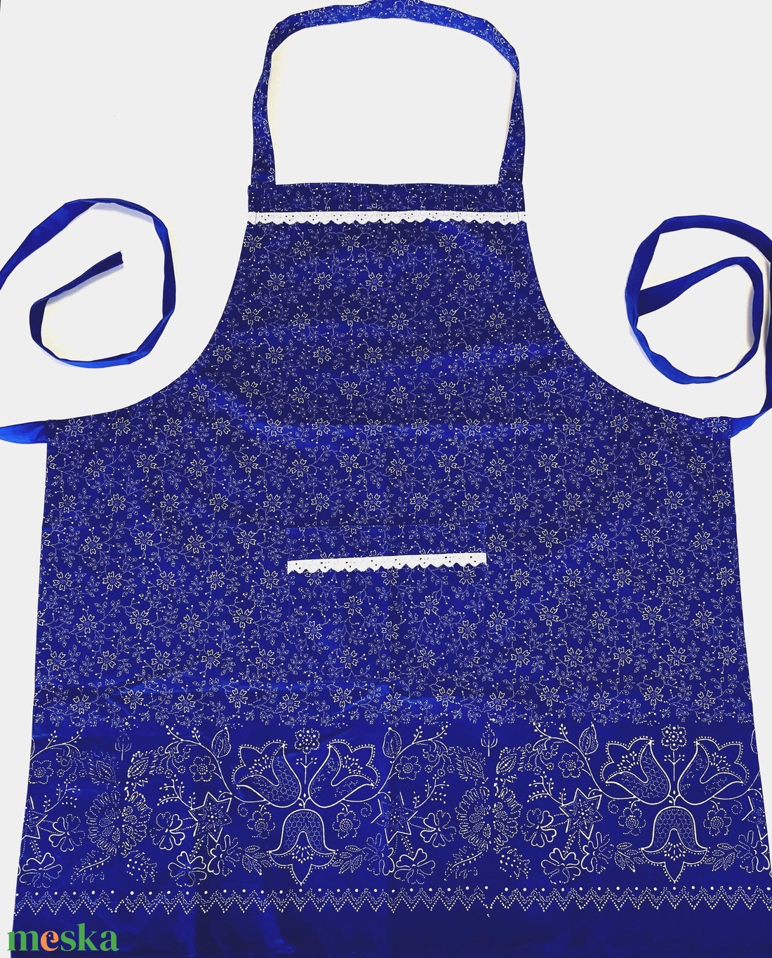 Eredeti kékfestő kötény - otthon & életmód - konyhafelszerelés, tálalás - konyhai textil - kötény - Meska.hu