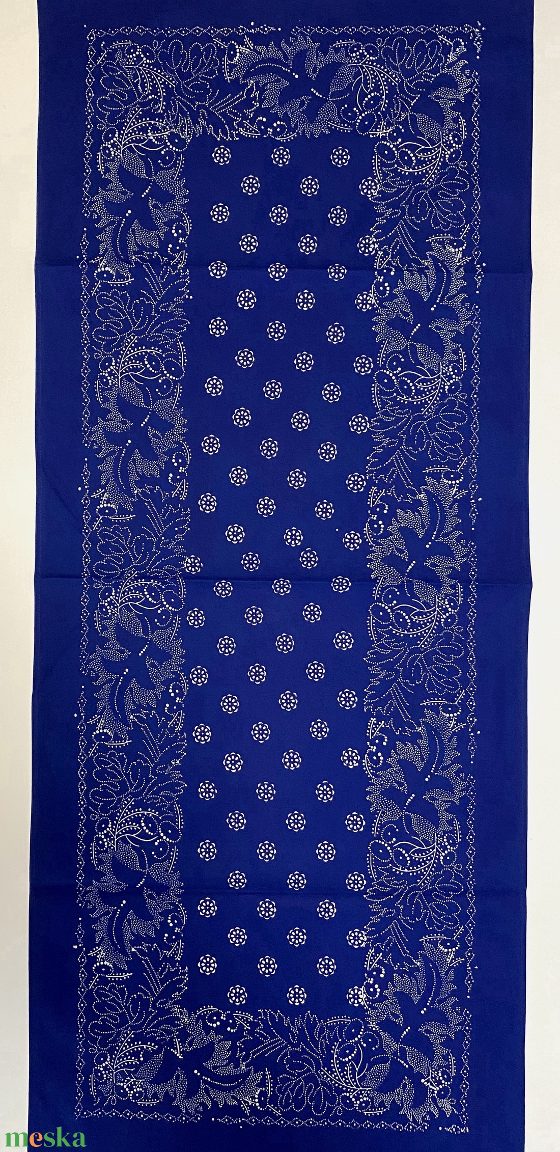 Eredeti kékfestő futó terítő - otthon & életmód - konyhafelszerelés, tálalás - tálalás - terítő - Meska.hu