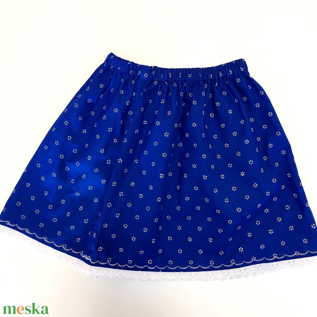 Eredeti kékfestő szoknya 30 cm hosszú - ruha & divat - babaruha & gyerekruha - szoknya - Meska.hu
