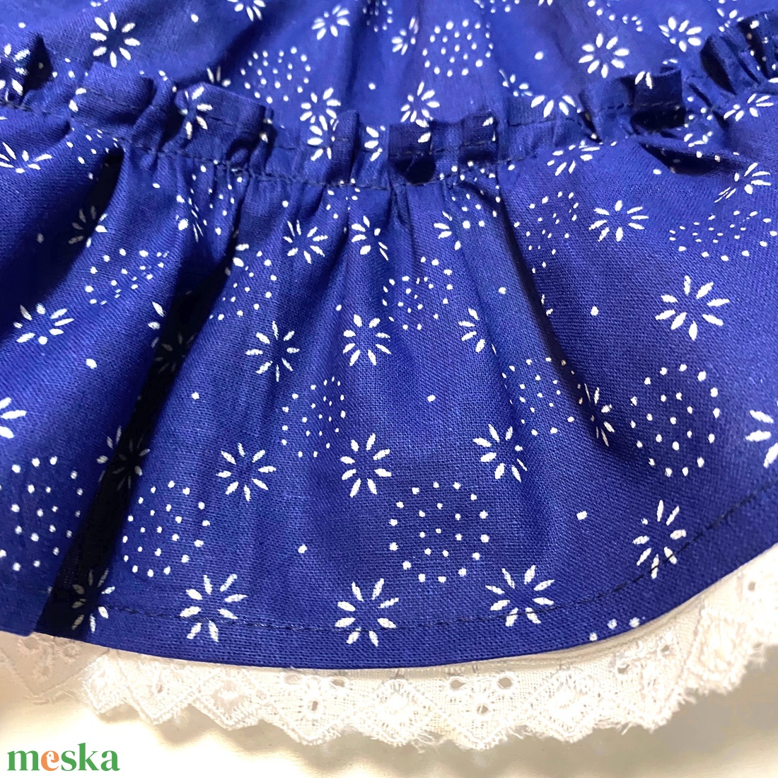 Eredeti kékfestő szoknya 24 cm hosszú - ruha & divat - babaruha & gyerekruha - szoknya - Meska.hu