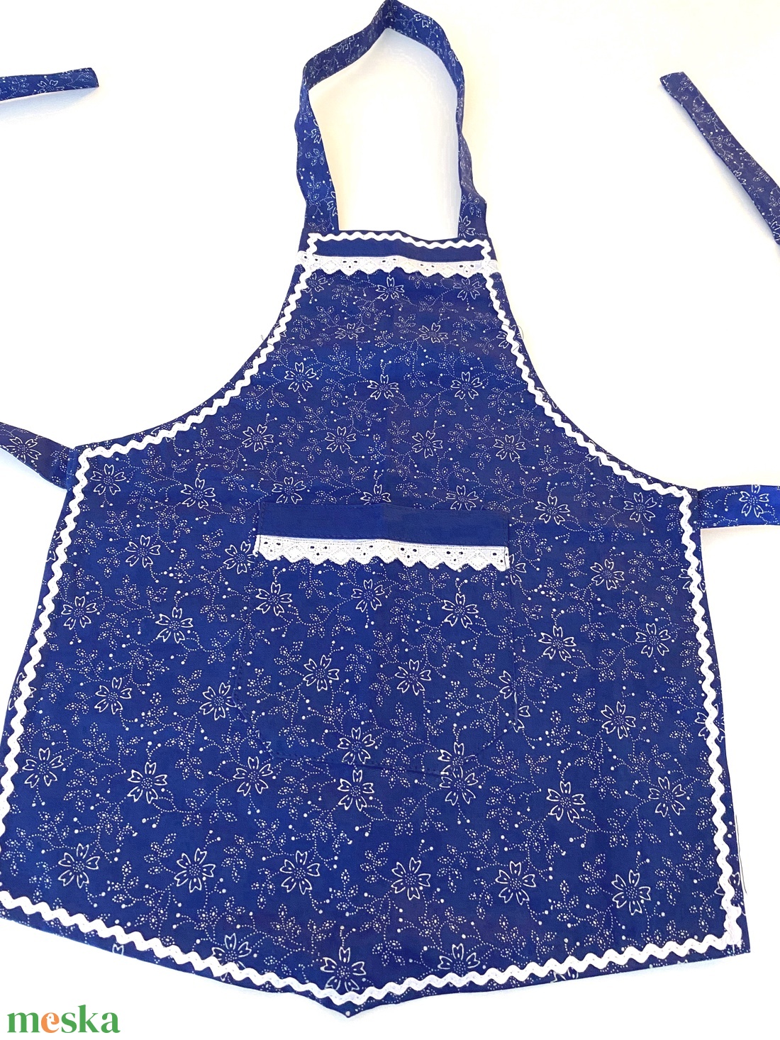 Eredeti kékfestő gyerek kötény  - otthon & életmód - konyhafelszerelés, tálalás - konyhai textil - kötény - Meska.hu