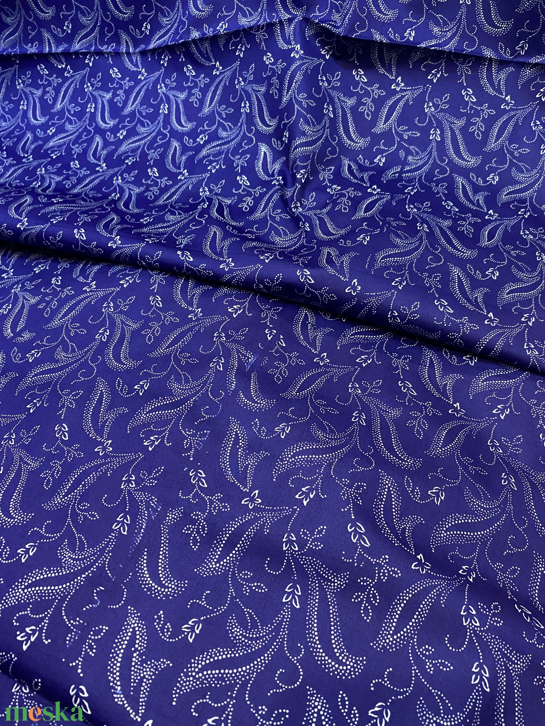 Eredeti kékfestő méteráru 100% pamut szatén - kellékek & szerszámok - méteráru - vászon - pamutvászon - Meska.hu