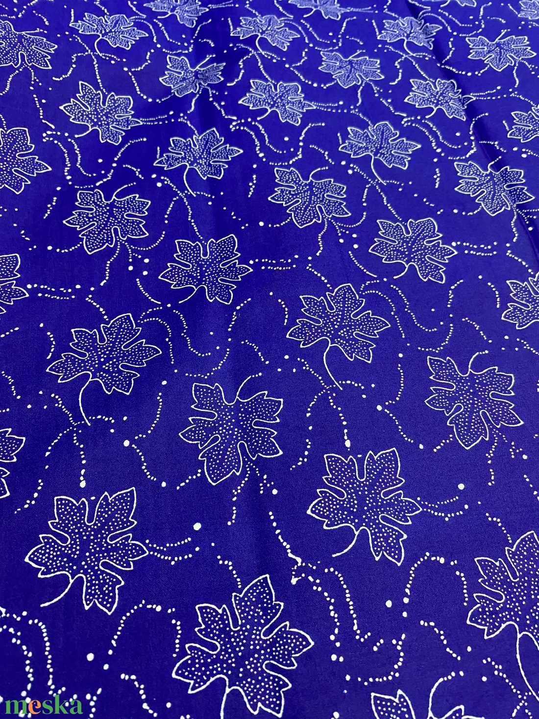 Eredeti kékfestő méteráru 100% pamut szatén - kellékek & szerszámok - méteráru - vászon - pamutvászon - Meska.hu