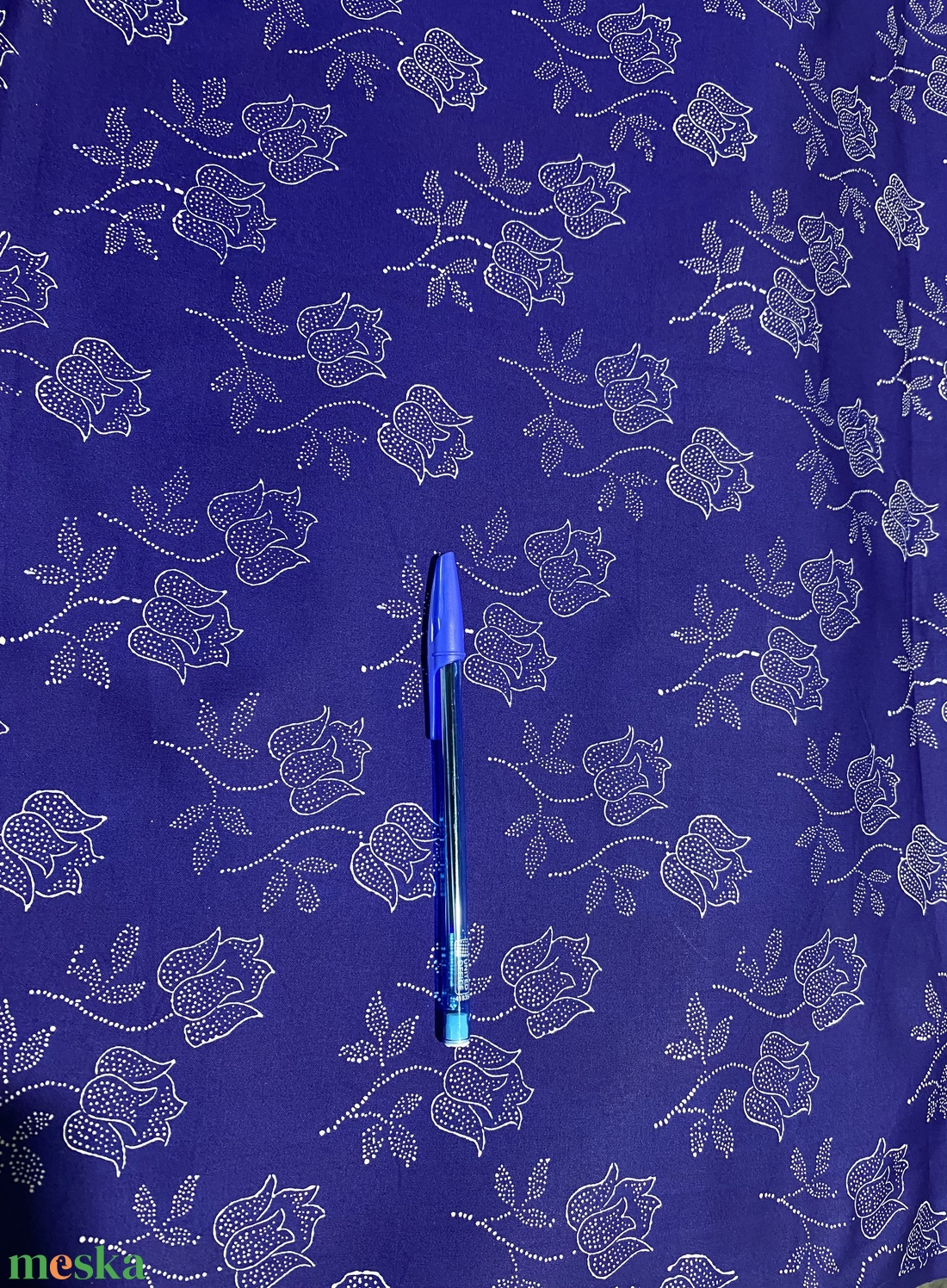 Eredeti kékfestő méteráru 100% pamut szatén - kellékek & szerszámok - méteráru - vászon - pamutvászon - Meska.hu