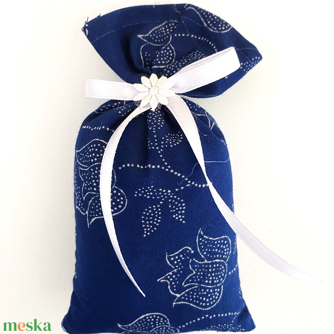 Levendulazsák eredeti kékfestő - otthon & életmód - gyertya, illat, aroma - illatzsák - Meska.hu