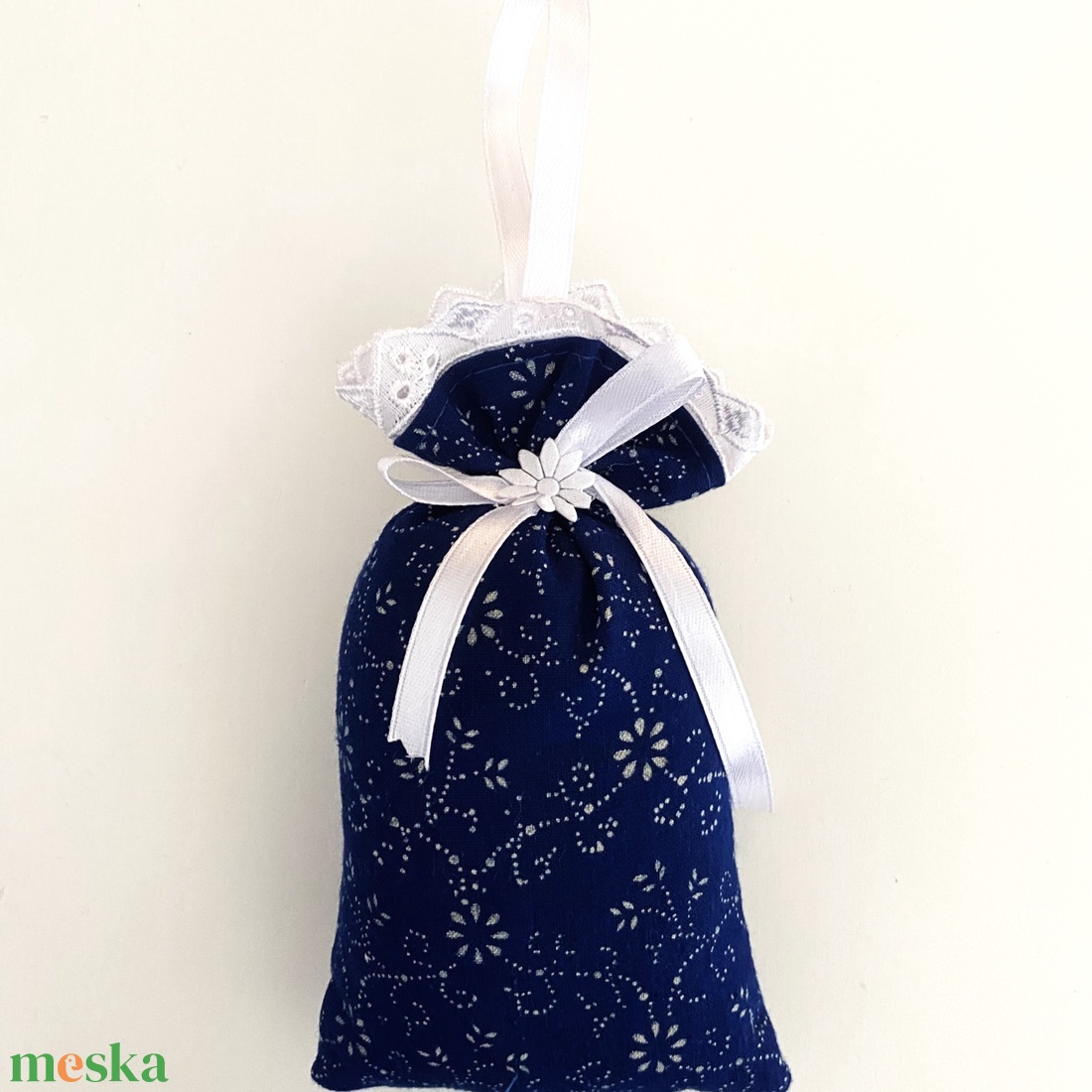 Levendulazsák eredeti kékfestő - otthon & életmód - gyertya, illat, aroma - illatzsák - Meska.hu