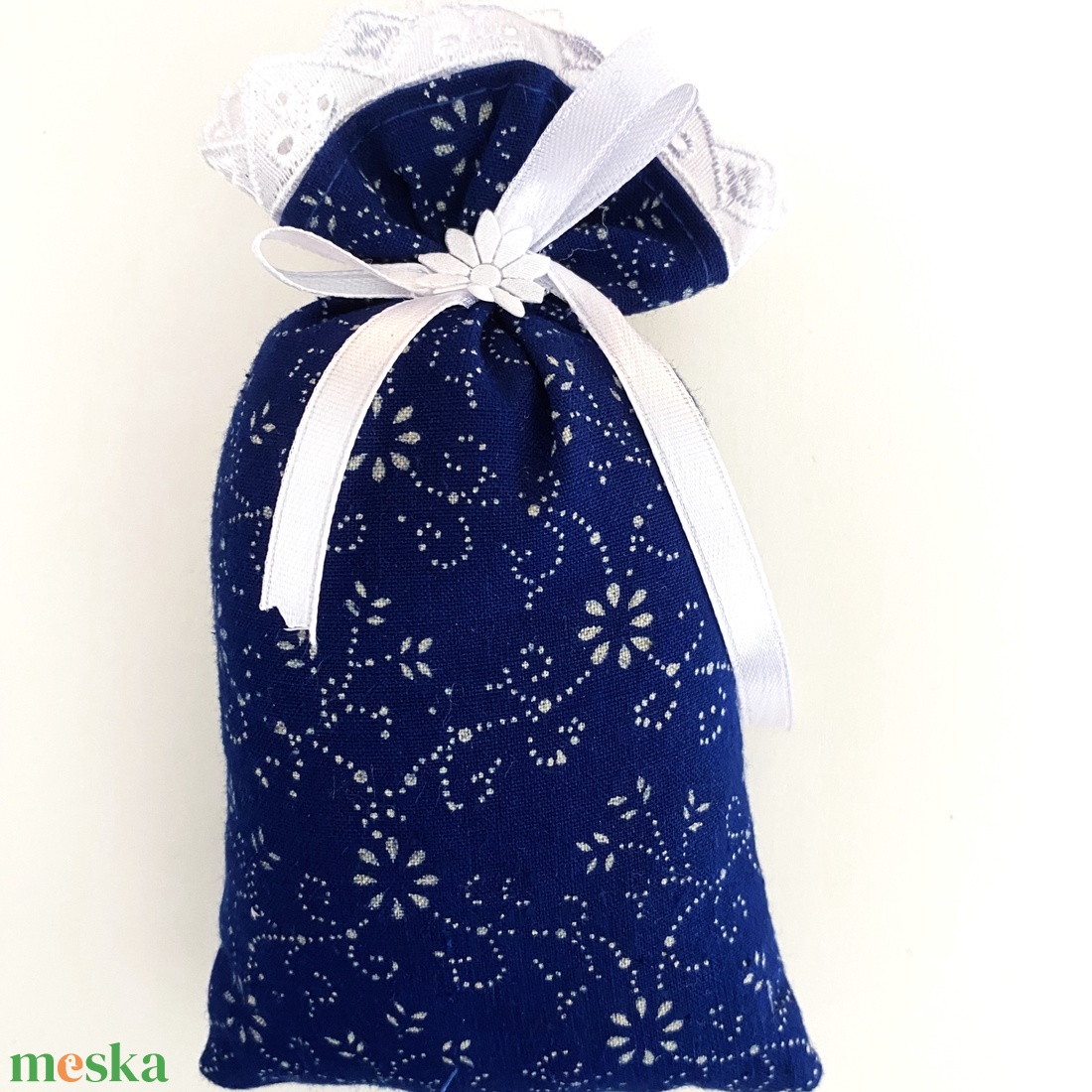 Levendulazsák eredeti kékfestő - otthon & életmód - gyertya, illat, aroma - illatzsák - Meska.hu