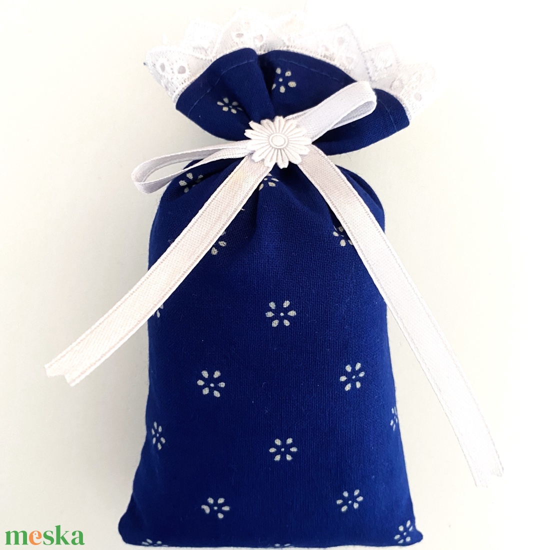 Levendulazsák eredeti kékfestő - otthon & életmód - gyertya, illat, aroma - illatzsák - Meska.hu