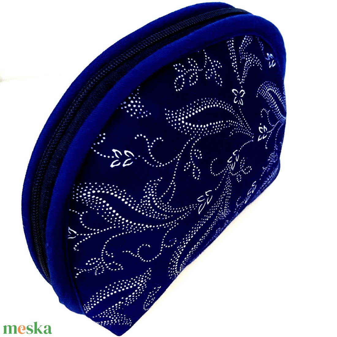 kékfestő neszesszer hínáros mintával - táska & tok - neszesszer - Meska.hu