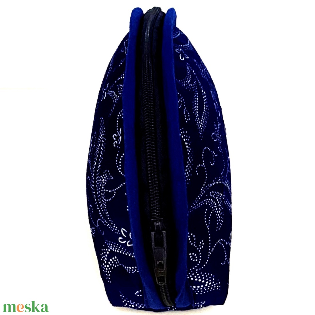 kékfestő neszesszer hínáros mintával - táska & tok - neszesszer - Meska.hu