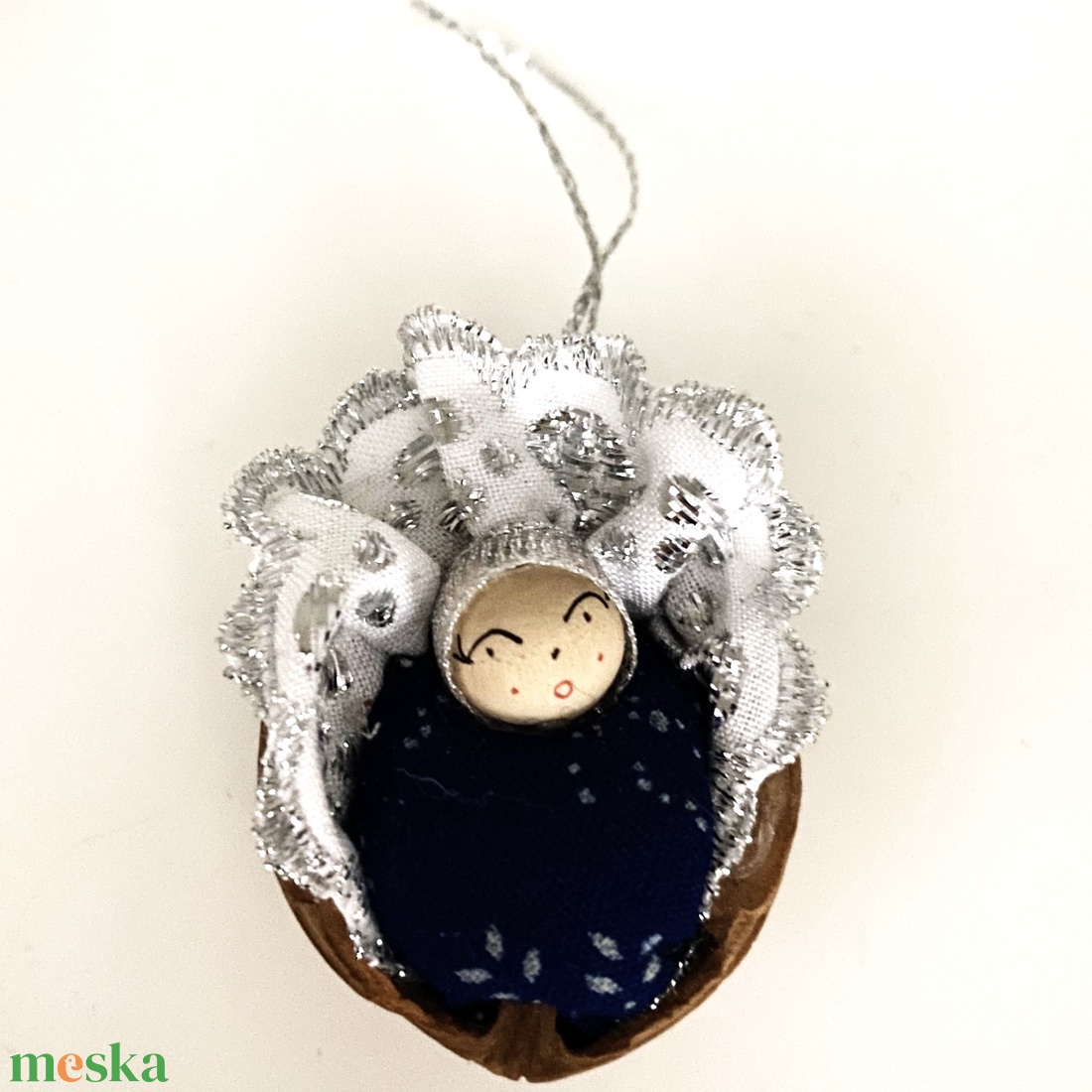 Dióbaba eredeti kékfestő - esküvő - emlék & ajándék - köszönőajándék - Meska.hu